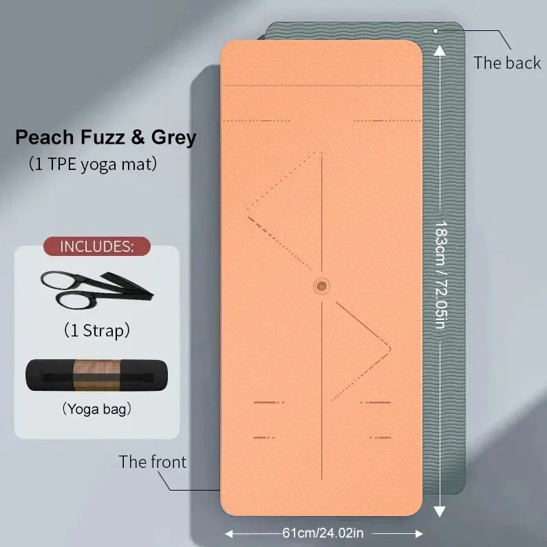 WESTTUNE Non-Slip Yoga Mat with Strap & Bag